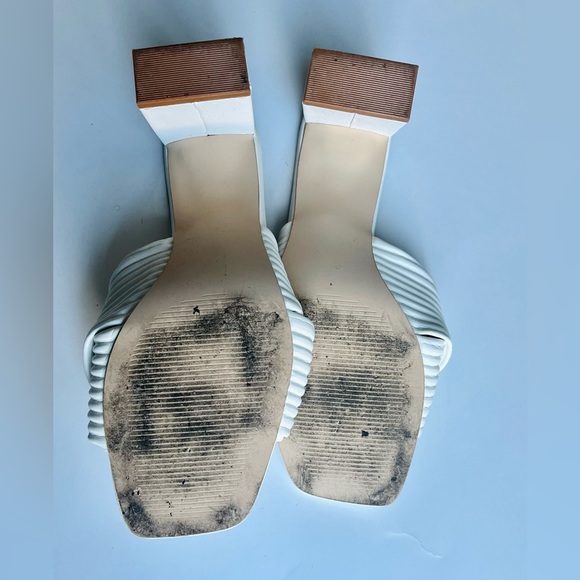 White Textured Mules - Picture 4 of 4